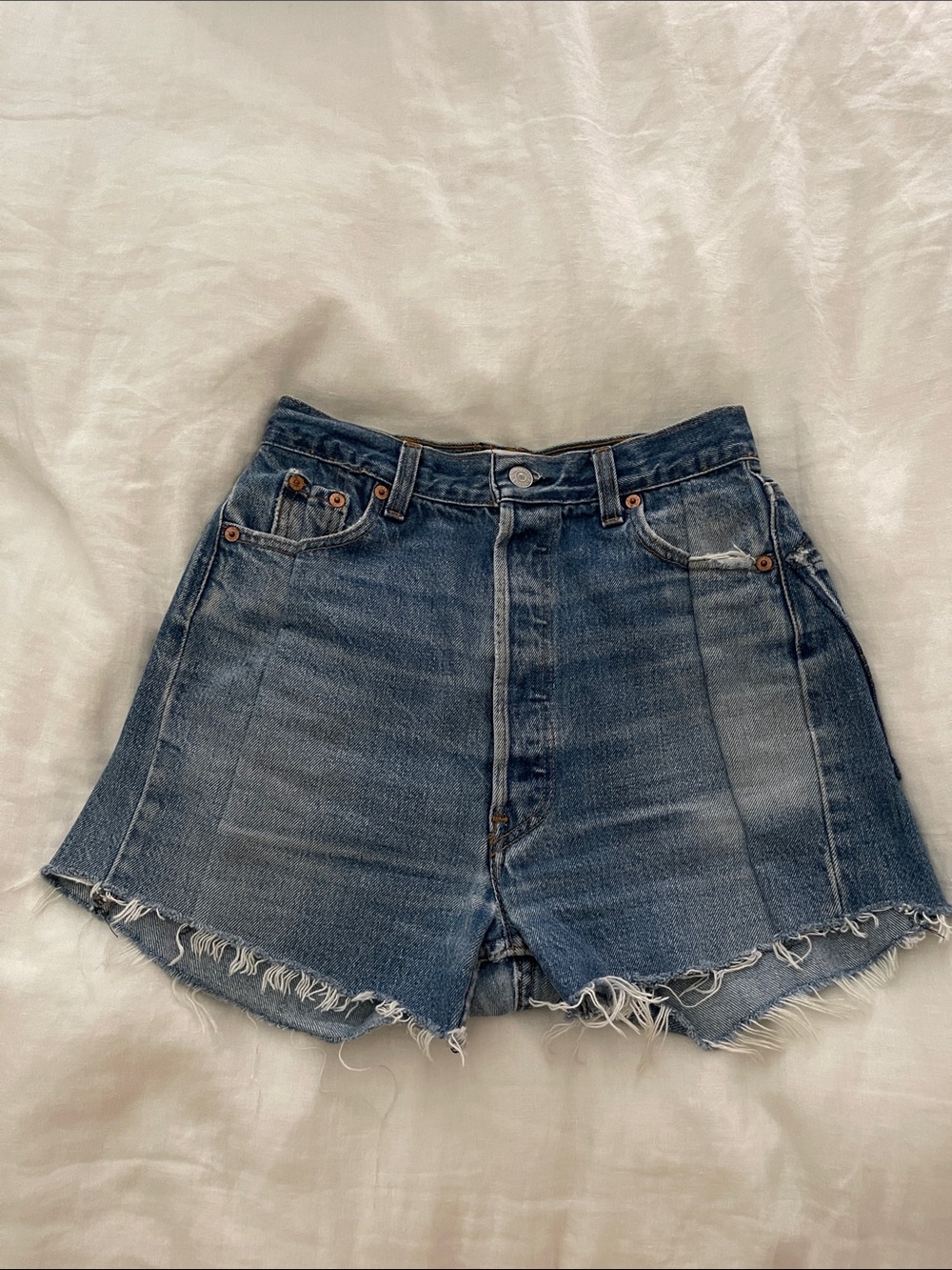 EB Denim Unraveles Shorts